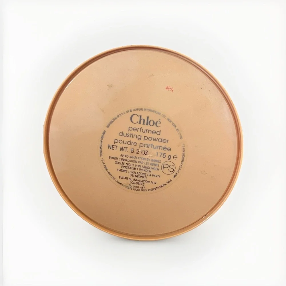 Dusting Powder Case Chloe Vintage Lily Poudre Parfumee Vanity Decor Fragrance